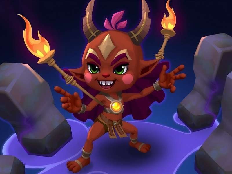 Ginger Guardian Max - Holi Event Screenshot with Colorful Gameplay Ginger Guardian Max Holi Event